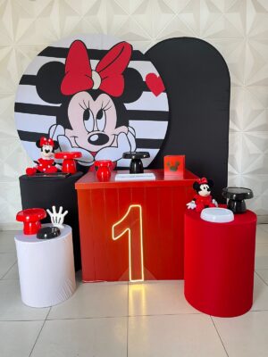 Minnie Vermelha Kit Luxo Led