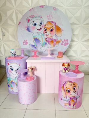 Patrulha Canina Rosa Kit Festejar