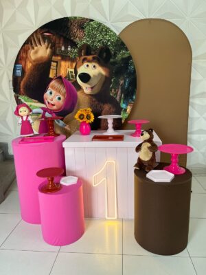 Masha e Urso Kit Luxo Led