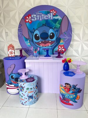 Stitch Roxo Kit Festejar
