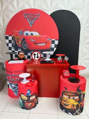 Carros Vermelho Kit Luxo