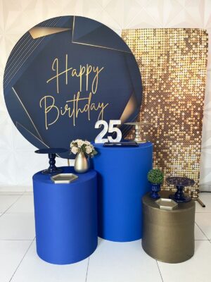 Happy Azul e Dourado