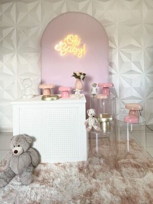 Cubos de Acrílico Chá de Bebê