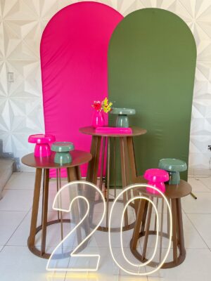 Verde Rosa Painel Duplo