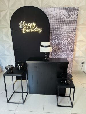 Happy Birthday Preto e Prata