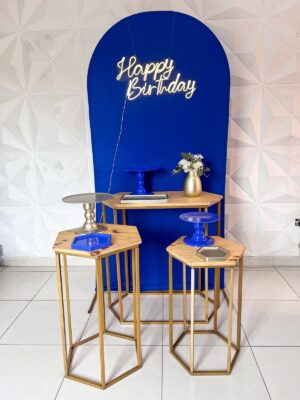 Happy Birthday Azul Mesas Douradas