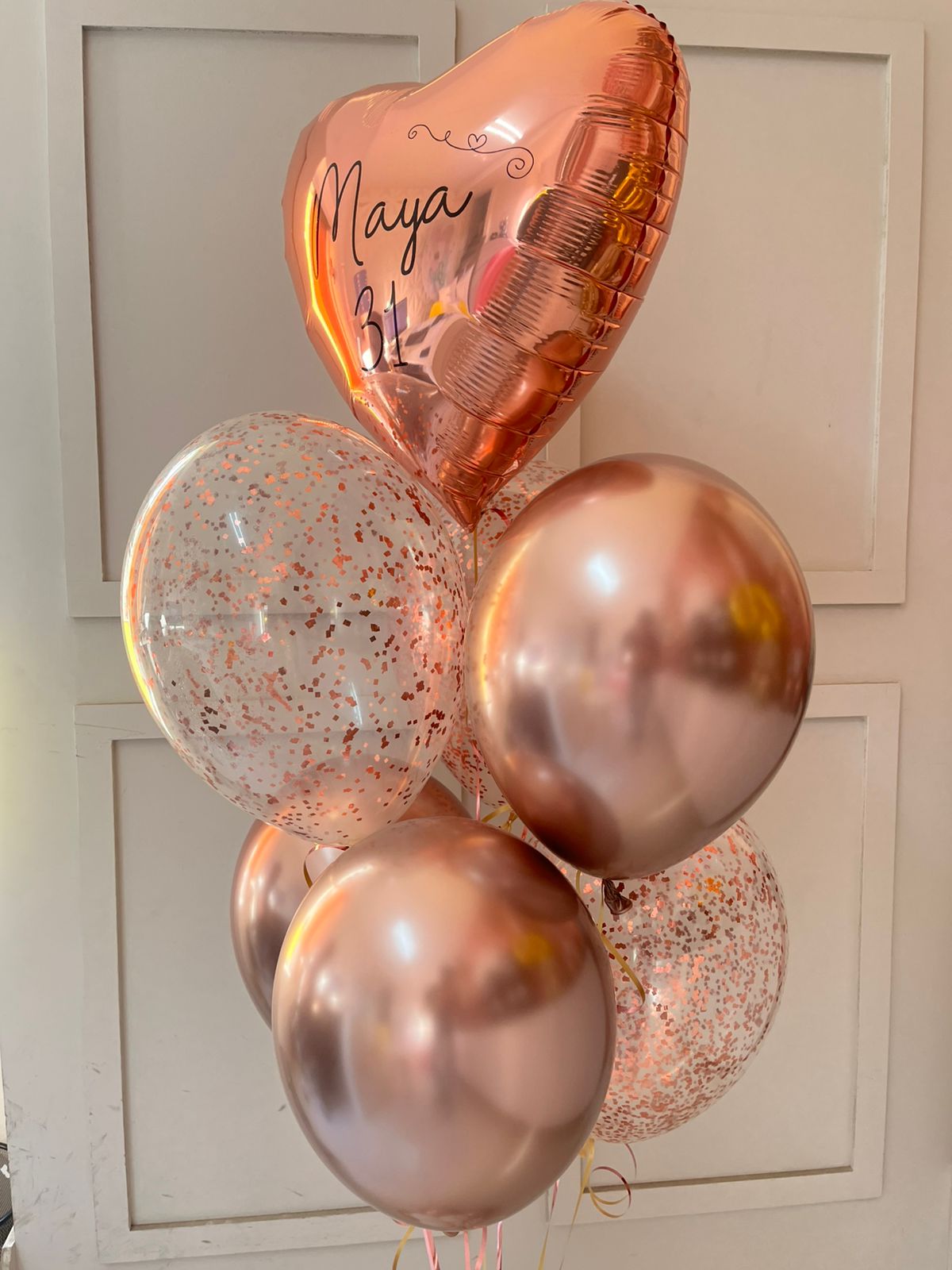 Balões Látex 6x + Balão Metalizado 1x