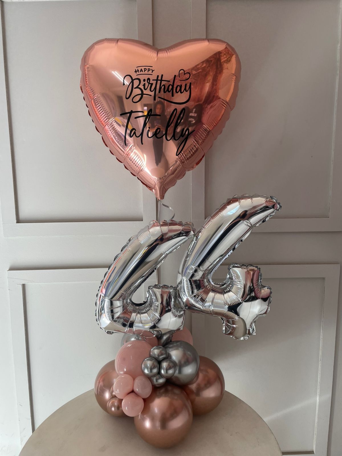 Arranjo de Número + 1 Metalizado Gás Hélio