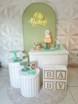 Chá de Bebê Verde G